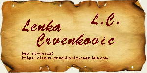 Lenka Crvenković vizit kartica
